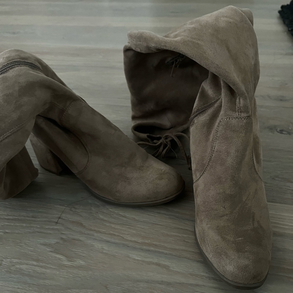a.n.a. Tan Knee High Boots
